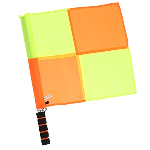 LEIPUPA 2 Pack Soccer Referee Flags Sports Football Linesman Flag - Durable & Long Lasting