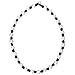 Knotted Leather Pearl Choker Necklace Cultured Pearl Bead Jewelry on Genuine Leather Cord for Women 18’’ Brown