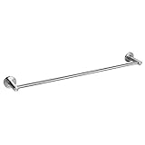 HOMEIDEAS 24-Inch Bathroom Towel Bar Single Towel Hanger SUS304 Stainless Steel Lavatory Towel Rack Hotel Style Towel Shelf,Wall Mount,Polished Finish