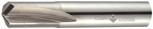 Cobra Carbide 32232 Micro Grain Solid Carbide Jobber Drill Bit, Uncoated (Bright) Finish, Round Shank, Straight Flute, 140 Degrees Special Point, 3.90mm Size, 51mm Length (Pack of 1)