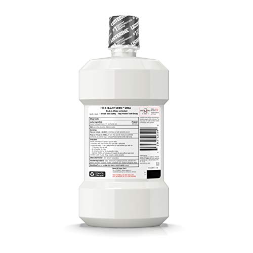 Listerine Healthy White Vibrant MultiAction Fluoride Mouthwash