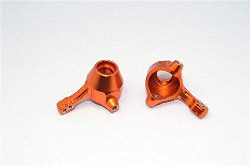 Tamiya TT02B & DF-02 Upgrade Parts Aluminum Front Knuckle Arm - 1Pr Orange