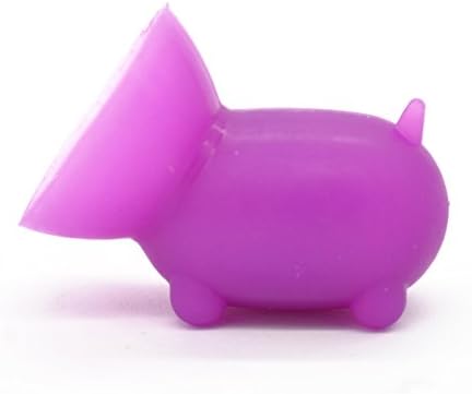 Silicone Piggy Phone Stand With Strong Suction Cup! Choose From Six Colors! Easy To Attach And Remove! Works With All Phones! Hands Free! Great Conversation Piece! (Purple)