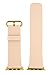 JSGJMY Apple Watch Band 42mm Genuine Leather Strap Replacement Watchbands for iWatch Series 2/Series 1/Edition/Sport(Soft Pink+Golden Buckle)