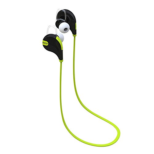 Bluetooth QCY QY7 Bluetooth Headphone Wireless Sport Running Headphone Studio Music Headset with Microphone (Green)