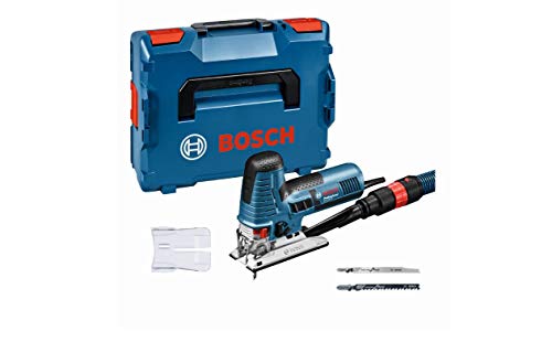 Bosch Professional Stichsäge GST 160 CE (inkl. 3x Sägeblätter für Holz, Absaugadapter, Abdeckhaube, 1/1 L-BOXX-Einlage…