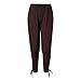 Men's Ankle Banded Pants Medieval Viking Navigator Pirate Costume Trousers Renaissance Gothic Pants, Coffee, Large