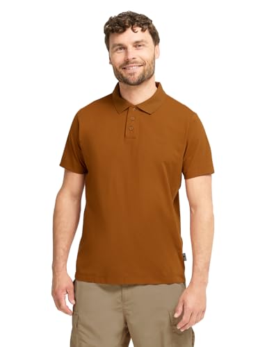 Jack Wolfskin Polo de Viaje para Hombre, diseño de Hojas de otoño, Talla L, Hojas de otoño, L