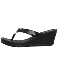 Skechers Cali Kitty - Tanga con cuña para mujer