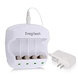 Arlo Battery Charger, Enegitech 3.7V RCR123A Lithium Rechargeable Battery Charger Dual Fast Charger for Arlo Security Camera VMC3030/VMK3200/VMS3330/3430/3530