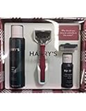 Harry's Holiday Gift Set Razor Handle Blade Shave Gel Post Shave Balm - Red Handle