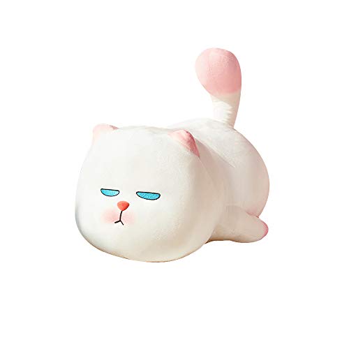 white cat plush