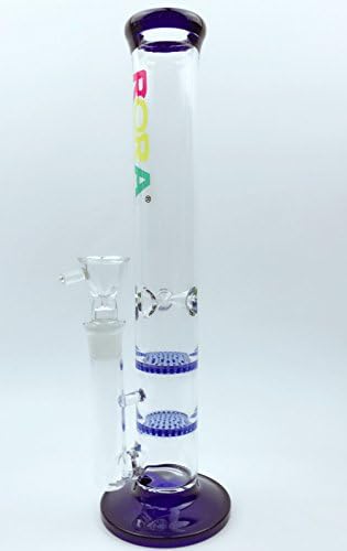 Two Layer Filter Blue Glass Bottle 18.8mm With 13" Tall New Designer (Blue)