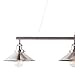 Andante 3 Light Kitchen Island Light Fixture, Brushed Nickel, Linea di Liara LL-P347-BN