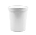 2dayShip Premium White Frozen Dessert Containers, 32 Ounce Quart, 25 Count