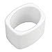 mDesign Modern Decorative Plastic Napkin Rings for Place Settings - Use at Home, Kitchen, Dining Room, Dinner Parties, Luncheons, Picnics, Holidays, Weddings, Buffet Table - 8 Pack - White