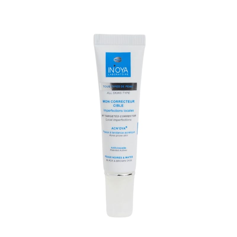 ACN OYA My Targeted Corrector - Black and Matte Skin - Anti-Spot Cream for Face, Back and Body - Face Care Against Acne in 15 Days - 15 ml