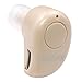 KELODO Bluetooth Earbud S530 Plus Mini Wireless Earphone in Ear Small Headset with Mic Invisible V4.1 Earpiece Hands-Free Noise Canceling for Apple iPhone and Android Smartphones - Khaki