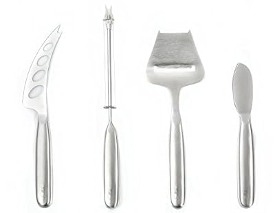 Cheese Knife set - Cheese Slicer, Cheese Cutter, Cheese Wire Cutter & Spreader Knife - Gift box -by Ellito