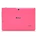 iRULU eXpro X1 7 Inch Quad Core Google Android Tablet PC, 1024x600 Resolution, Wi-Fi, Games, Dual Cameras, 8GB Nand Flash with keyboard (Pink Tablet)