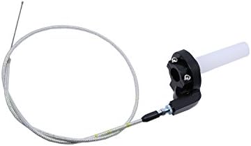 Grips Settle Twist Throttle Clamp Plastic With Aluminum For Motorcycle Pit Dirt Bike Motocross ATV Offroad Quad (White)