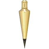 Johnson Level &amp; Tool 116 Plumb Bob, 16 oz., Brass Finish, 1 Pack,Black