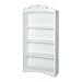 South Shore Tiara Kids 4-Shelf Bookcase - Adjustable Shelves, Pure White