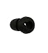 ALXCD Eargel for Gear Circle SM-R130, 3 Pair Medium Anti-Slip Durable Silicone Replacement Ear Tip Earpads, Fit for Samsung Gear Circle Bluetooth Earphone SM-R130 [Black] (3 Pair)
