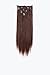 SWACC Women 22 Inches Straight Full Head 7 Separate Pieces Heat Resistance Synthetic Hair Clip in Hair Extensions (Dark Auburn-33#)thumb 1