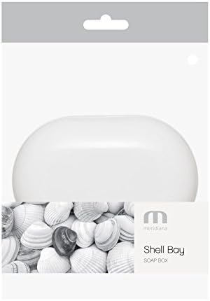 Meridiana Gloss Plastic Travel Soap Box, White