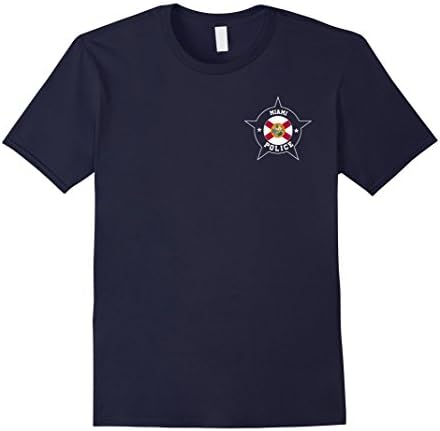 Men's Miami Police T Shirt - MPD 2XL Navy