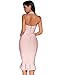 meilun Womens Halter Fishtail Bandage Party Dress Elegant Wedding Guest Dress