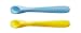 Spuni - First Baby Spoon for 4 Months Onwards, Bubbly Blue and Lucky Lemon Yellow, 2 Pack