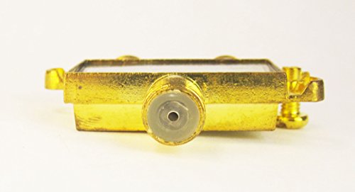 New Coaxial Coax Cable 2 Way Splitter RG59 F TV 75-Ohm UHF/VHF/FM Female