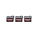 5x Original AMD Radeon Graphics Sticker 16mm x 20mm with Authentic Hologram