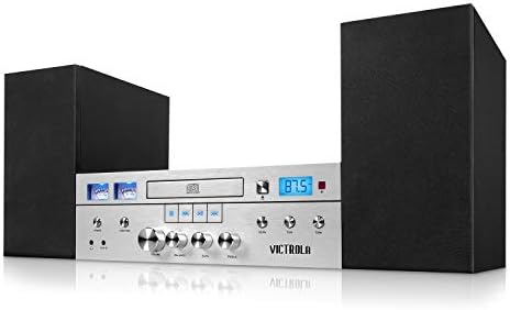 Revolutionary Expertise Victrola Bluetooth CD Stereo System, Silver