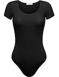 FPT Womens Basic Short Sleeve Bodysuit BLACK MEDIUM