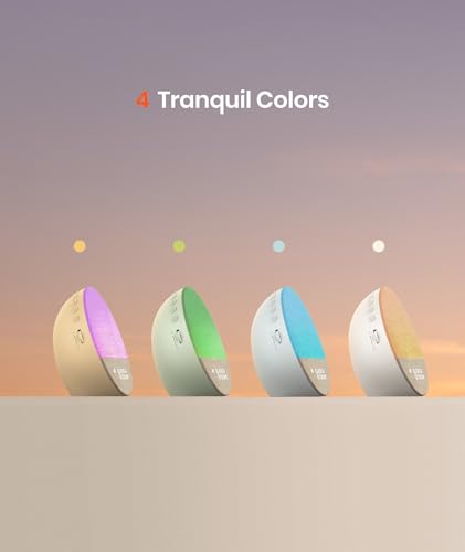 Dreamegg Sunrise 1-Sound Machine Alarm Clock, White Noise Machine with 29 Soothing Sounds, Custom Sleep Routine, Dimmable Display,Wake up Light for Adult-Ivory
