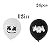54 pieces of Marshmellow DJ birthday party gifts -dj game party 12 gift bags, 12 bracelets, 6 tattoo stickers, 24 balloons