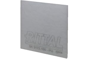 Rittal 3172100, Fleece Filter Mat, Replacement mat for fan-and-filter units. G3, ISO Coarse 50%, Gray, 5/PK