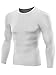 NELEUS Men's Dry Fit Running Compression Shirts 3 Pack,5021,White,US XL,EU 2XL
