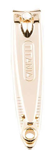 Titania Germany Fingernail & Toenail Clipper - Travel Size Gold Plated Toe Nail & Finger Nail Cutter with Nail File & Fine Sharp Blades - Ideal For Natural, Gel & Artificial Fake Nails - Thumbnail 7