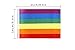 TSMD 100 Feet Rainbow Flag LGBT Pride Flag 76Pcs Indoor/Outdoor Human Rights Gay Lesbian Pride Flag Decorations(8.2