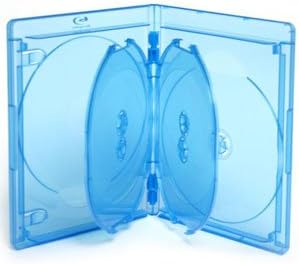 Viva Elite Blu Ray 6 Disc 15 mm - Blue - Pack of 5), Transparent
