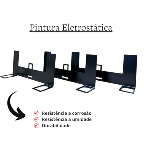 Suporte Adaptador ISOFIX Universal para Banco Traseiro, Aço Carbono 3mm, 13,5 x 33,5 x 7cm, Preto Premium
