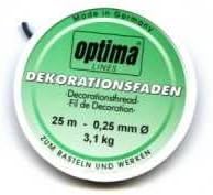 Nylon Thread 0.25 mm 50 m Transparent