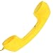 DONG 3.5mm Retro Phone Telephone Radiation-Proof Receivers Cellphone Handset for Phone 4 5 6 7 Classic Headphone MIC Microphone(Yellow)