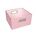 JJ Cole Heather Storage Box, 6.5-Inch, Pink