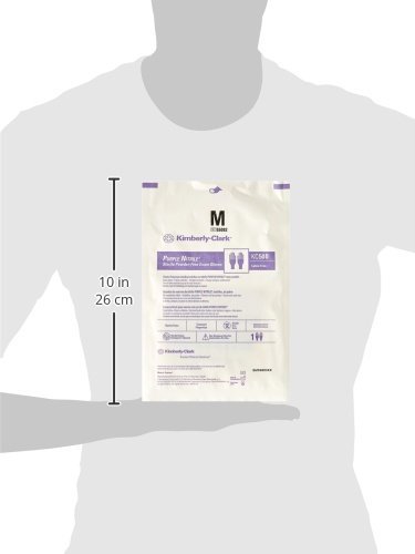 Kimberly Clark Safety 55092 Purple Nitrile Exam Glove, Sterile Pairs, Medium (Pack of 50)