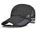 Sport Cap Summer Quick Drying Sun Hat UV Protection Outdoor Cap for Men, Women Black